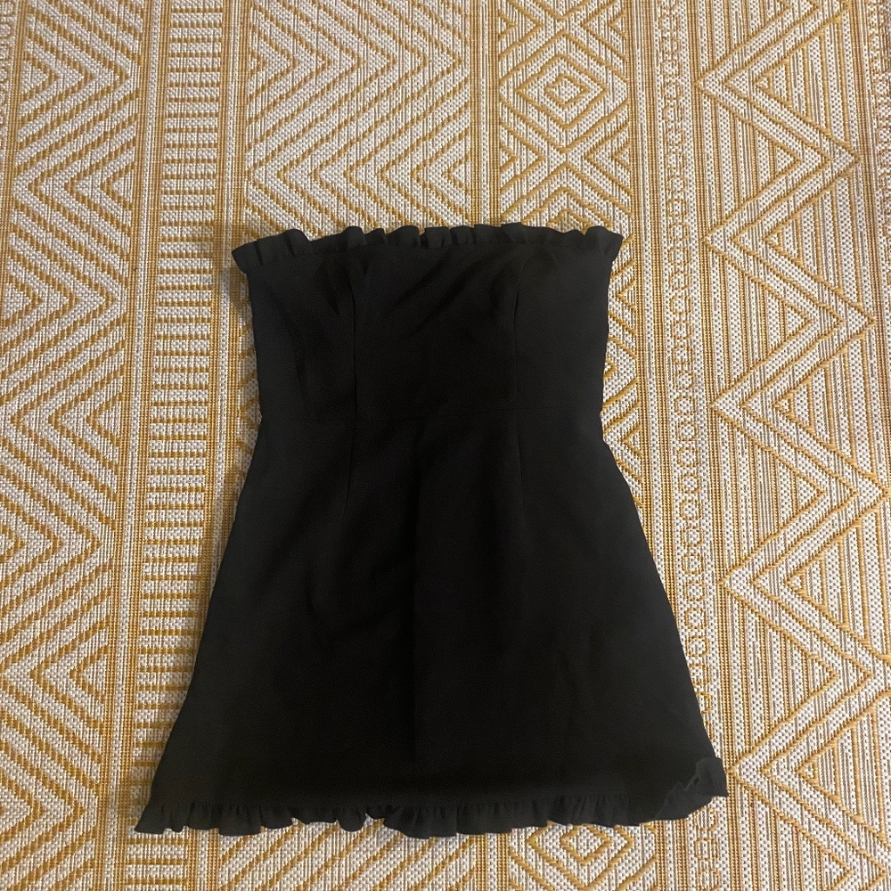 Black Ruffle French Connection Dress
